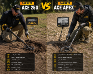 مقایسه Garrett Ace 250 و Apex در یک نگاه؛ کدام برنده است؟ 🏆